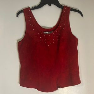 Positano Pelle Vintage Leather Top